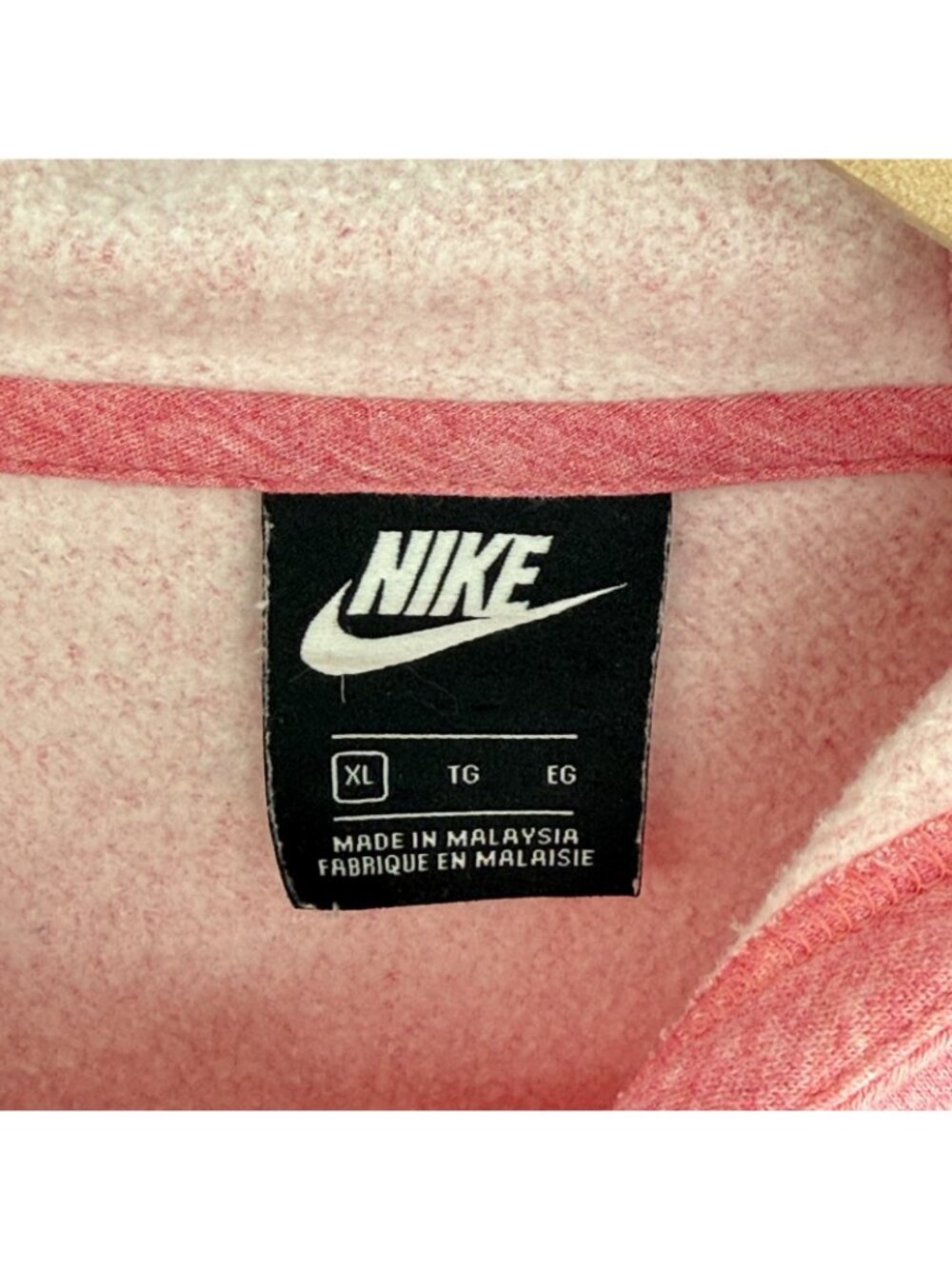 Nike Black Label Swoosh Logo Hoodie Sweatshirt (Women's Medium) Pink‎ Women's XL - Picture 3 of 6